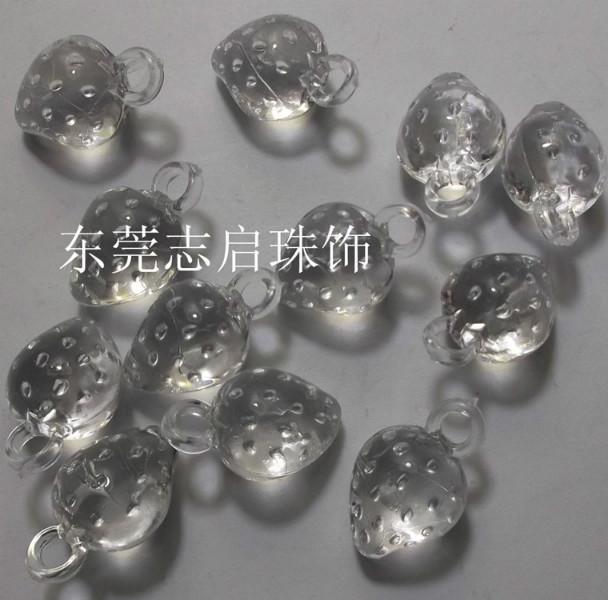 供应珠饰珠饰厂家透明切面水滴凸面珠