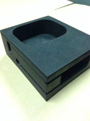 供应铝箱防震动包装EVA盒  高密度海绵异型制品 高弹海绵包装盒填充物