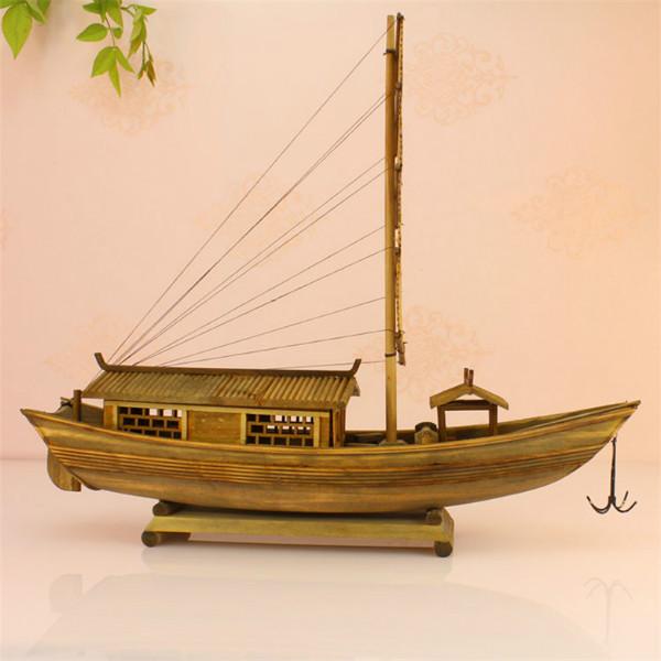 优质精品帆船船模型办公室家居精美摆件装饰小木船手工制造