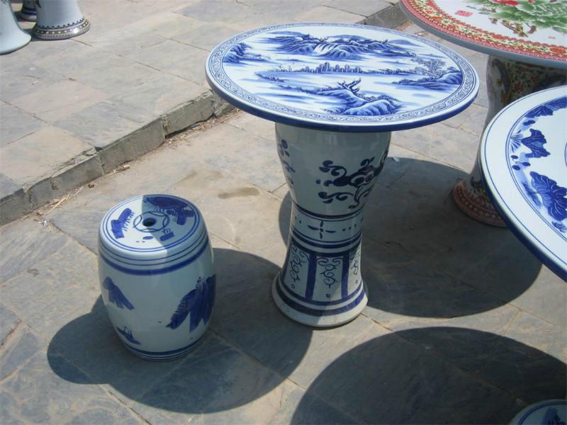 供应景德镇陶瓷桌凳生产厂家