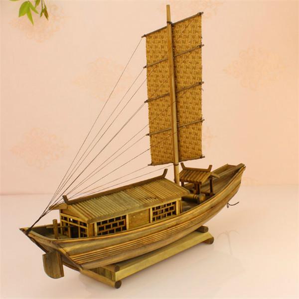 优质精品帆船船模型办公室家居精美摆件装饰小木船手工制造