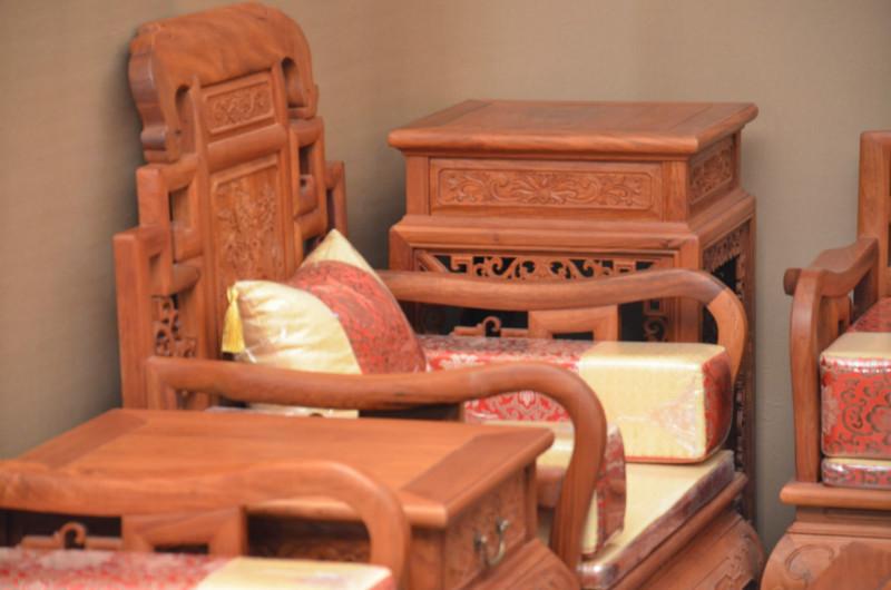 供应春色满园沙发11件套红木沙发非洲黄花梨实木锦上添花东作工艺家具