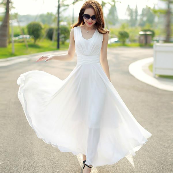 供应2015春夏季新款女装气质雪纺衣裙图片
