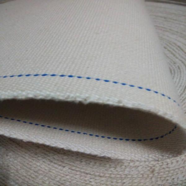 供应耐高温白色纯棉帆布玻纤帆布输送带应