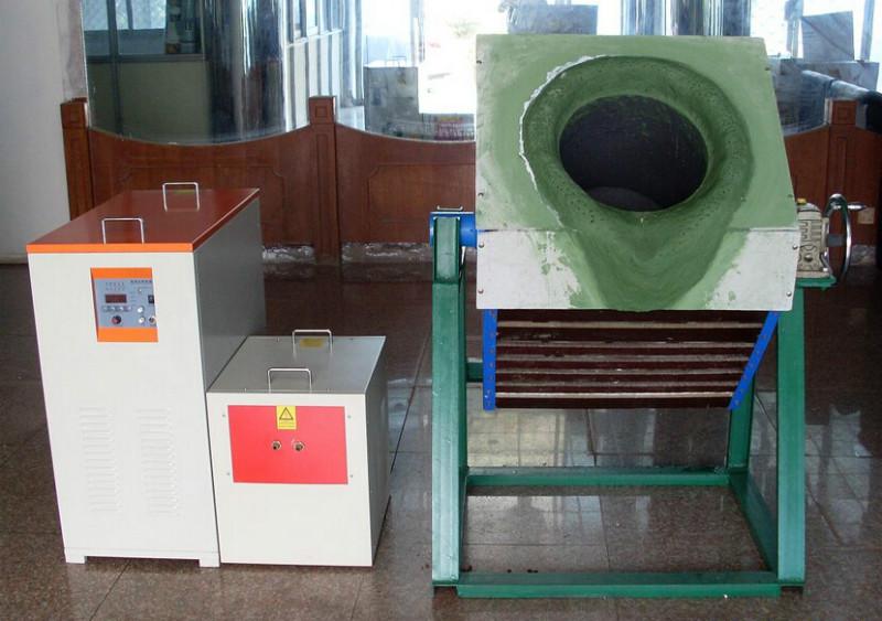 小型熔铜炉10-100公斤中频电炉设备