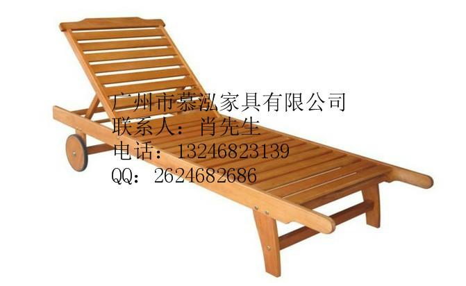 供应休闲沙滩椅，实木沙滩椅，沙滩椅厂家批发，广州慕泓家具厂