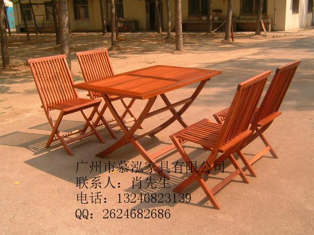 供应,广州户外实木桌椅，户外实木休闲桌椅供应