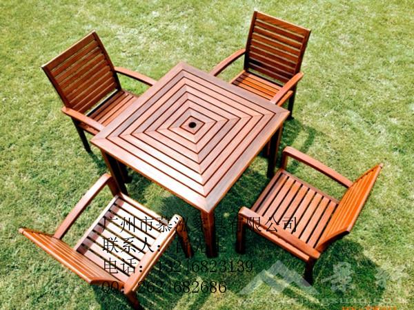 供应露天户外花园家具，户外休闲桌椅，实木休闲桌椅套装可定制