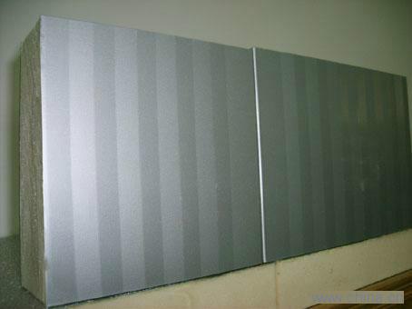 供应岩棉玻璃丝棉侧封聚氨酯墙面板外观（小波纹、纯平、浮雕、压筋 ）