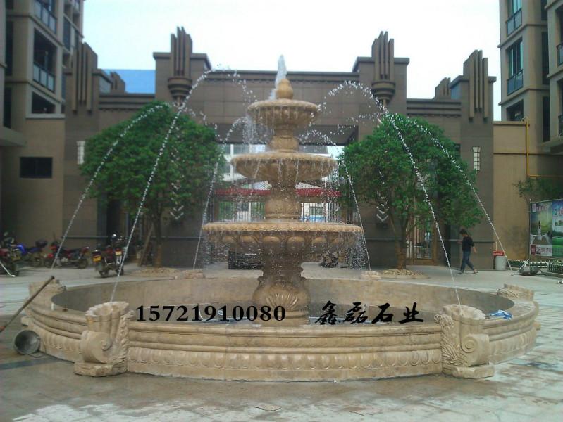 供应汉中大理石跌水喷泉厂家，汉中花岗岩石雕喷泉，汉中喷水池价格