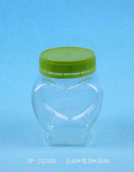 供应广东休闲食品瓶 350ML高盖瓶 无花果包装塑料瓶