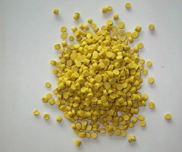 供应一级再生颗粒黄色PVC再生塑料颗粒