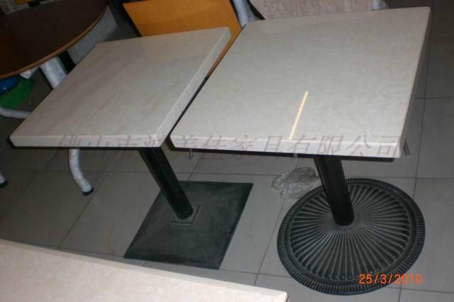 供应铸铁脚分体弯木餐桌椅，餐桌椅厂家定做， 餐桌椅批发
