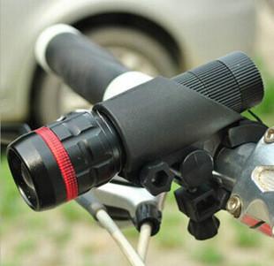 供应强光电筒自行车前灯自行车前灯 伸缩变焦强光手电筒