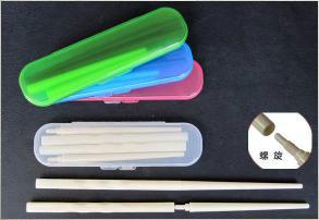 供应螺旋折叠筷子 套装餐具 塑料筷子套装 环保筷子 塑料筷子