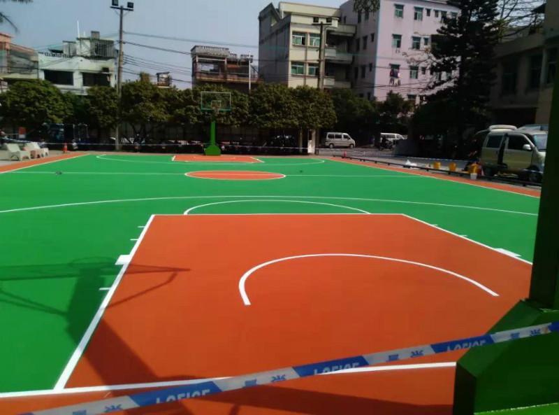 供应珠海篮球场地坪漆，篮球场地铺设