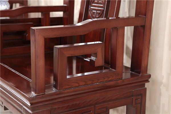 供应实木圈椅三件套665# 休闲椅咖啡桌 实木家具