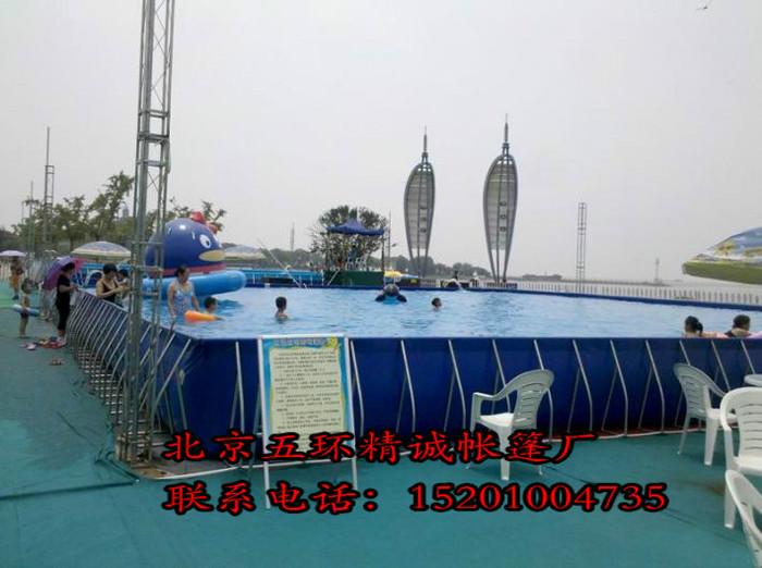 北京厂家供应定做加厚水上成人儿童支架游泳池 大型水上乐园 游艺设施