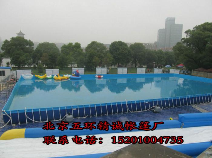 北京厂家供应定做加厚水上成人儿童支架游泳池 大型水上乐园 游艺设施