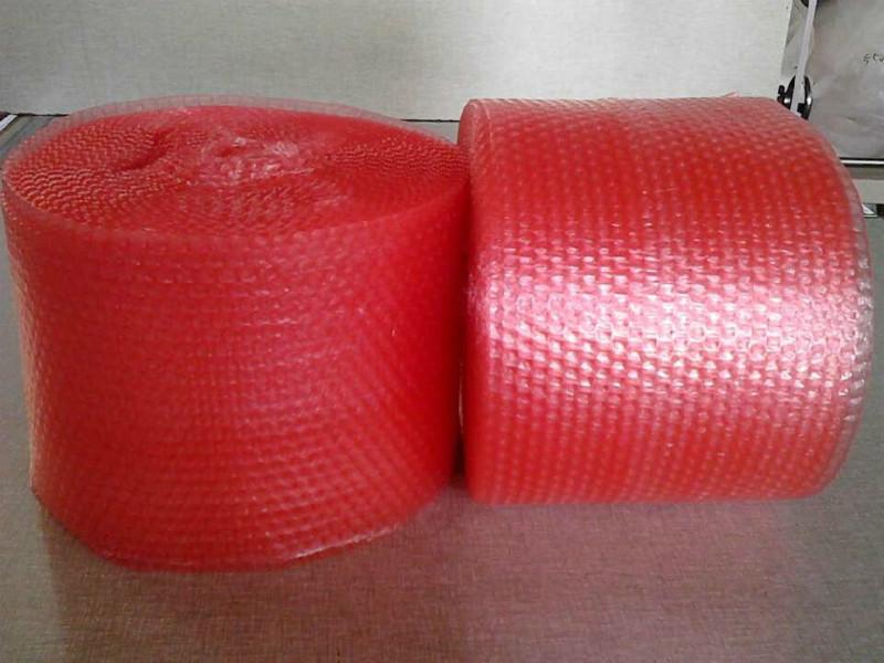 供应成都防静电气泡膜 红色防静电气泡膜 电子产品专用包装 可裁片制袋