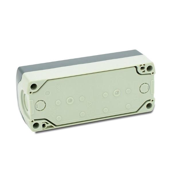 供应蓝白色4孔 4孔塑料壳体   IP65指示灯防水接线  按钮盒批发报价